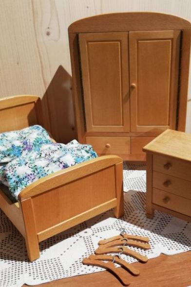 Puppenmöbelset antik - vintage, Spielzeugpuppenmöbel, Sammlerpuppenmöbel