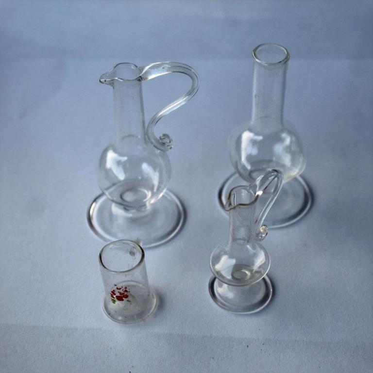 Puppenhaus Glasgefässe Lauscha, 1:12, vintage