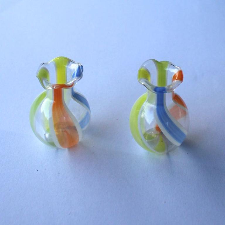 Mini Glasvasen vintage, Lauschaglas